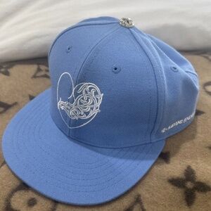 Brand New CH Chrome Hearts Love You Fitted Blue Mens Hat Size 7 5/8